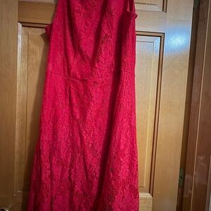 Apt. 9 Red Lace Midi Dress